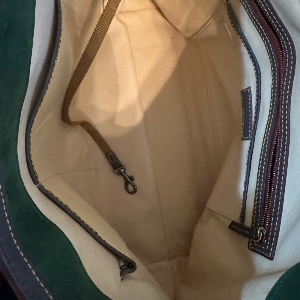 Dooney and Bourke “Heritage Edition” Large Amelie Shoulder Bag - Navy - Picture 7 of 7